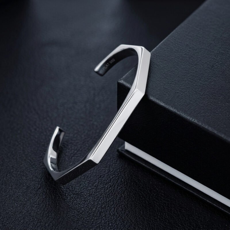 Men’s Hexagon Cuff Bracelet
